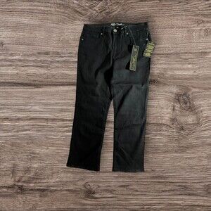 DG2 Diane Gilman Virtual Stretch Jeans Denim in Chic Black Size 12 Petite Pants